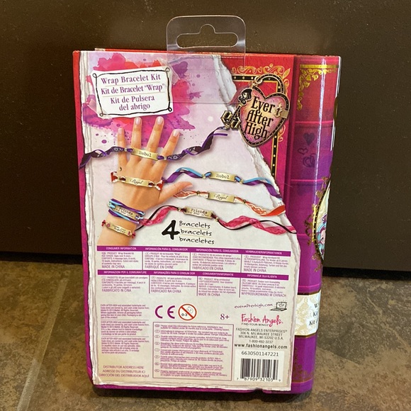 New Ever After High Wrap Bracelet Kit. Opened book with supplies intact. - Picture 9 of 10